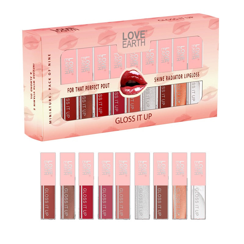 Love Earth Lip Gloss Pack Of 9