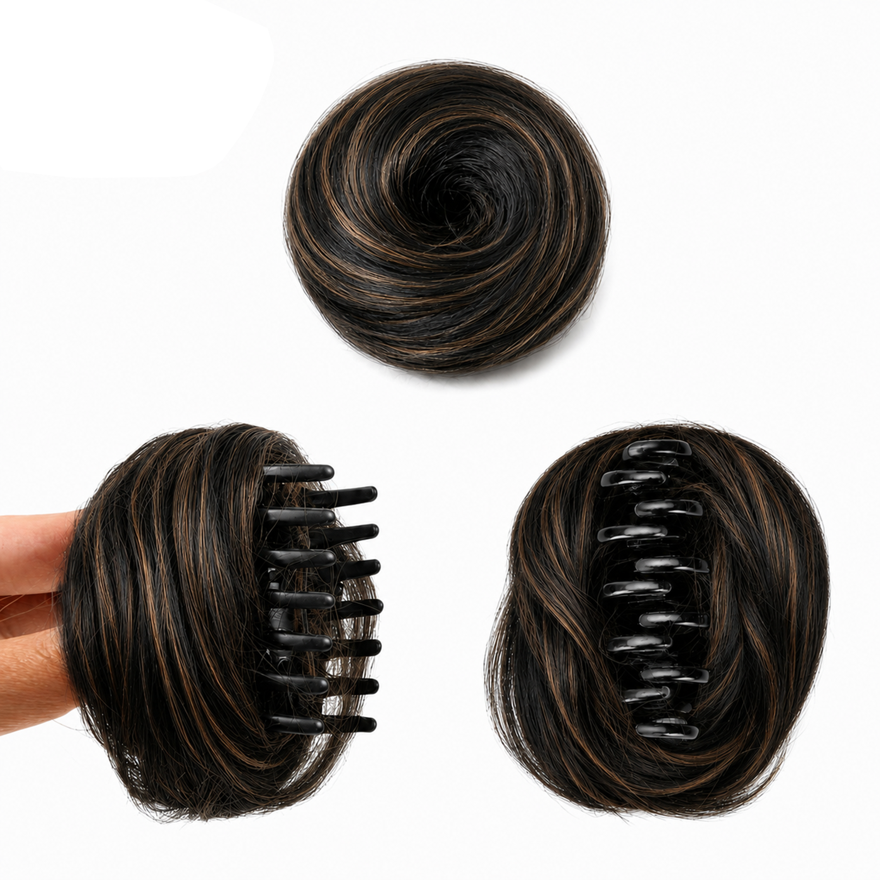 Clip-on Hair Bun Highlight