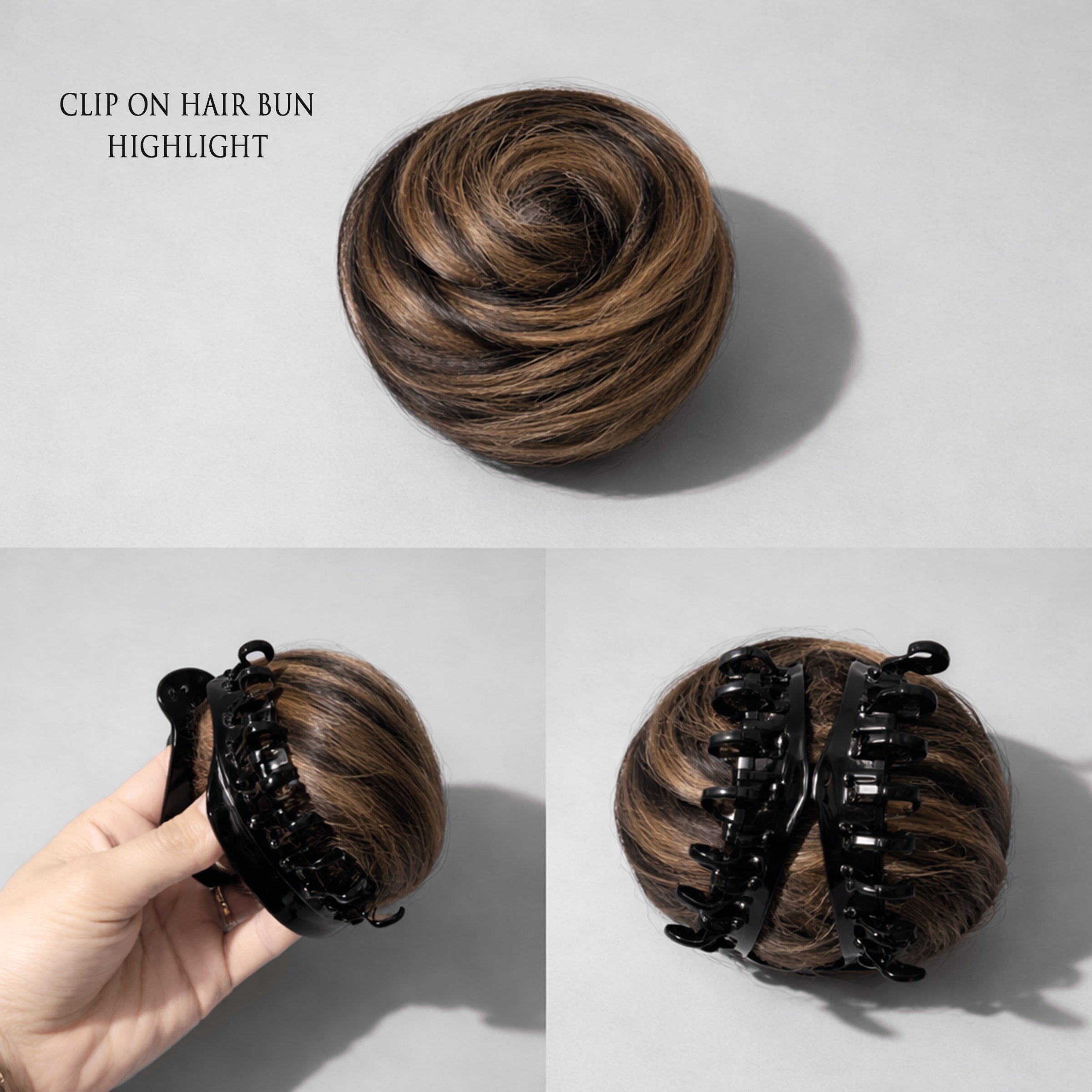 Clip-on Hair Bun Highlight