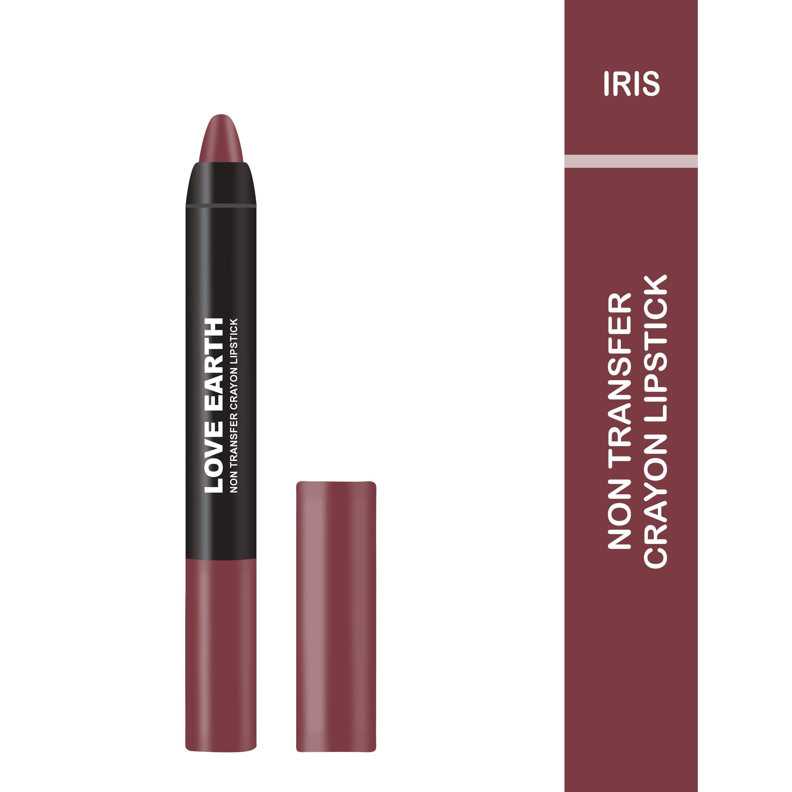 LOVE EARTH NON TRANSFER CRAYON LIPSTICK-IRIS 3.5g