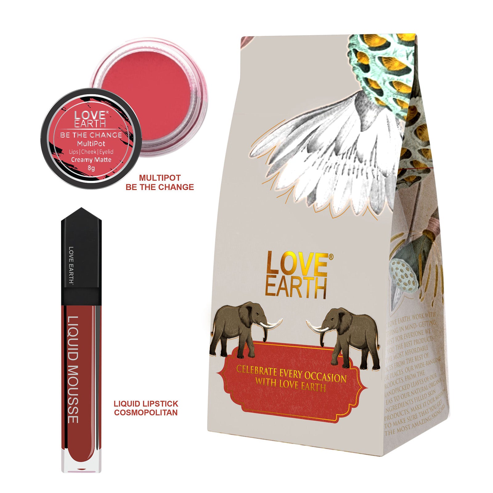 Lip And Cheek Tint Be The Change & Liquid Lipstick Cosmopolitan Gift Pack