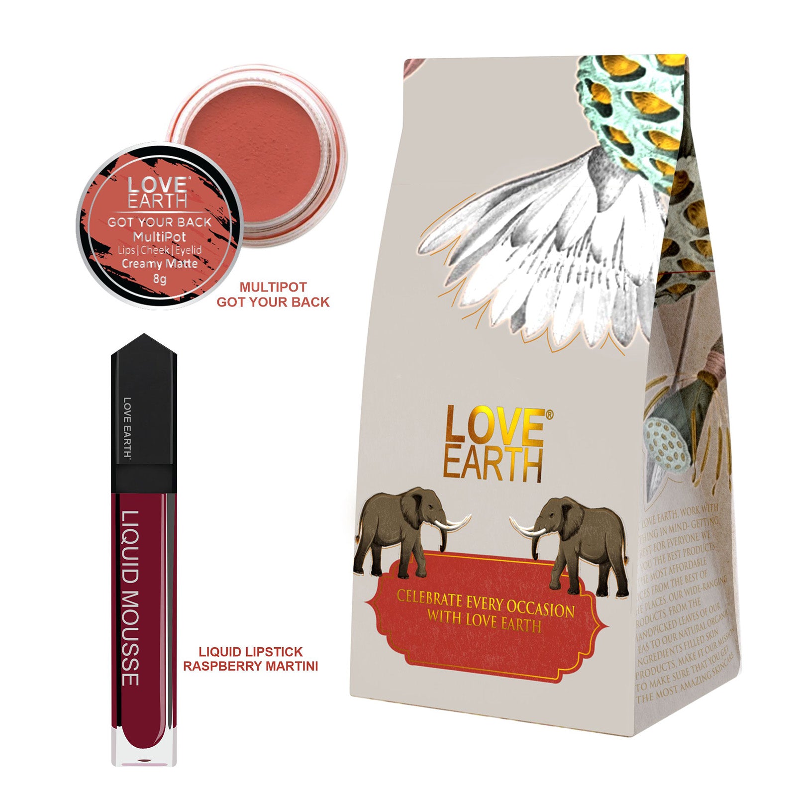 Lip And Cheek Tint Got Your Back & Liquid Lipstick Raspberry Martini Gift Pack