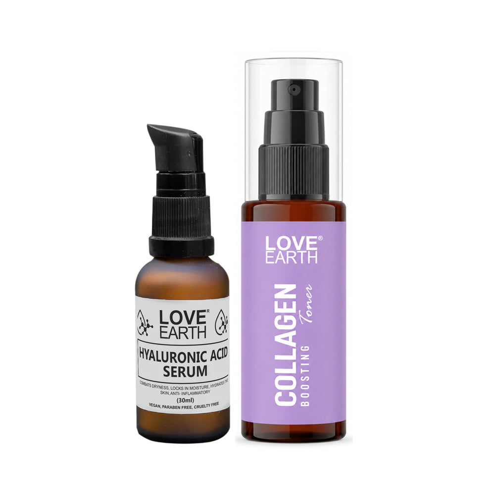 HYALURONIC ACID SERUM & COLLAGEN BOOSTING TONER