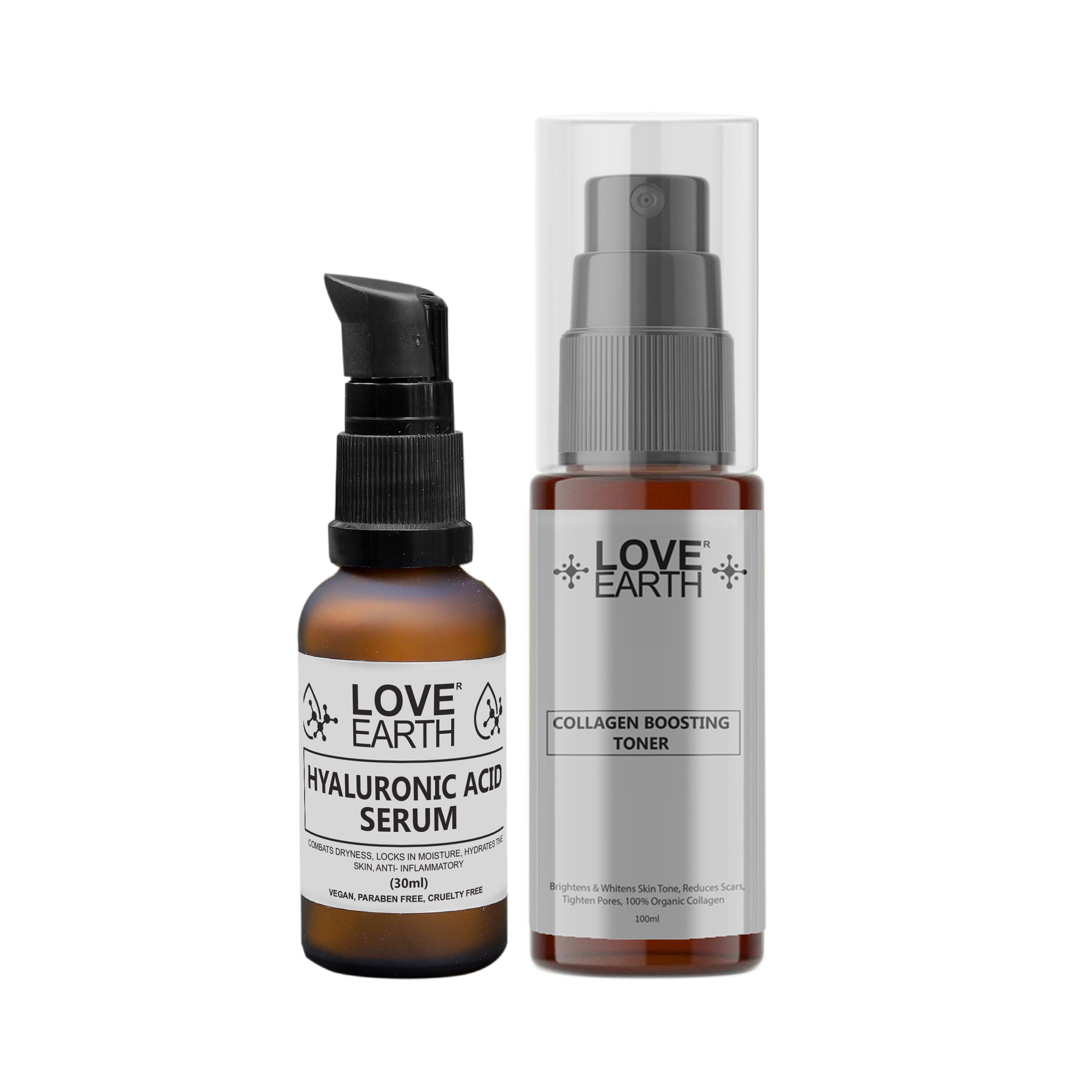 HYALURONIC ACID SERUM & COLLAGEN BOOSTING TONER