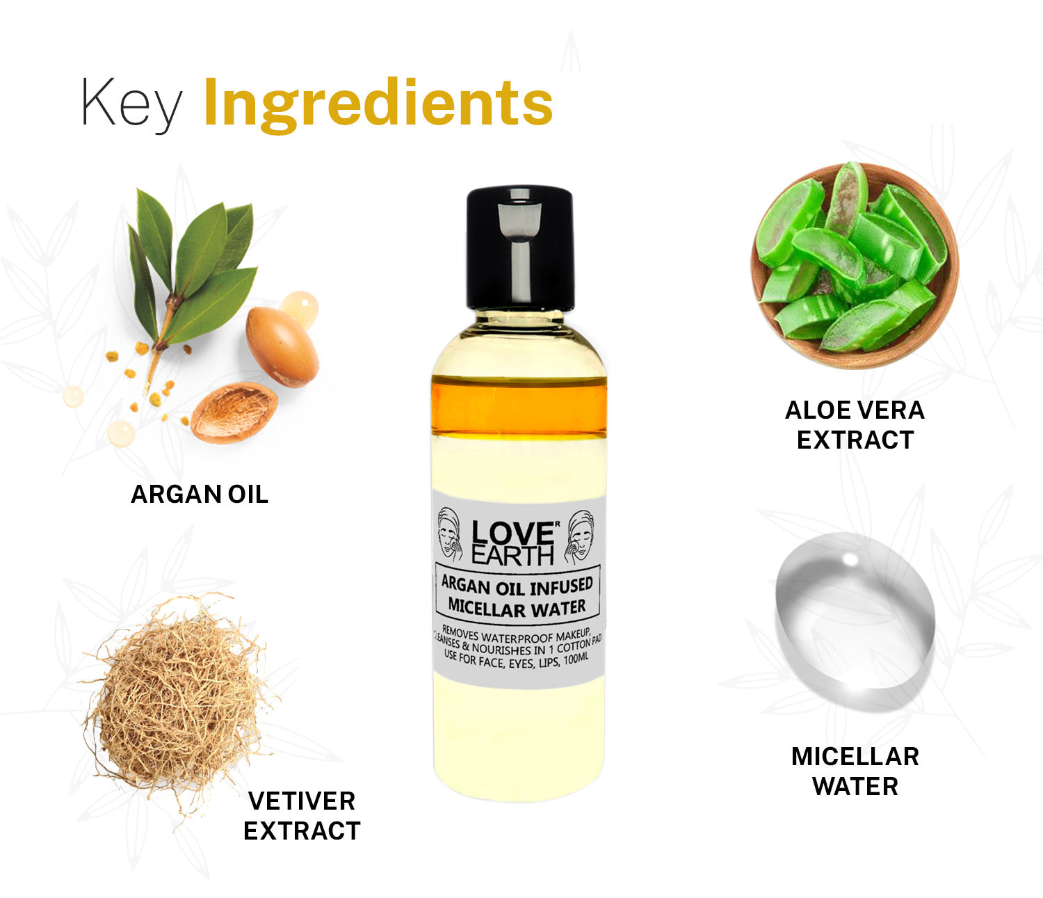 Argan Oil Infused Micellar Water - 100ML