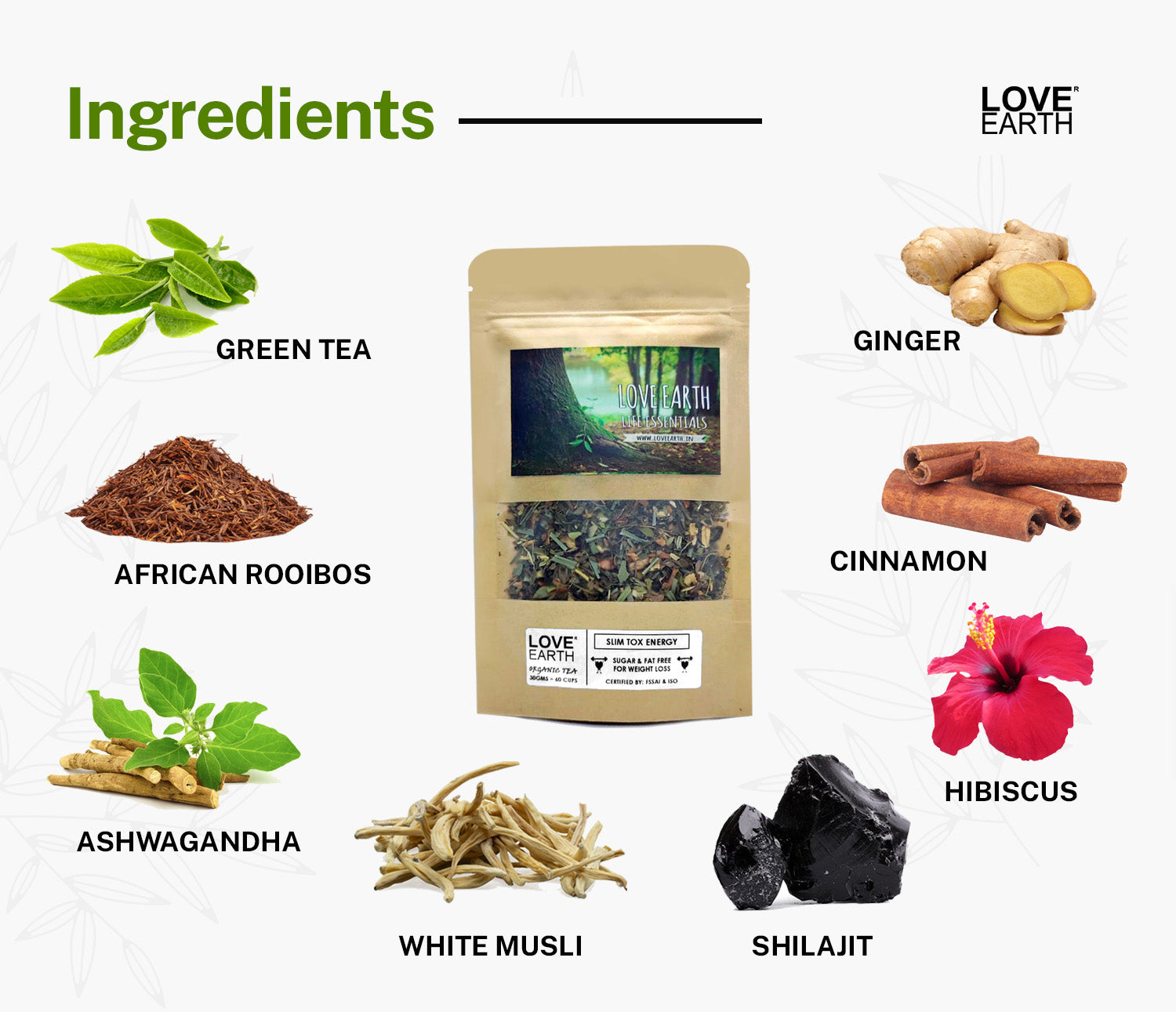 Slim Tox Energy – Organic Green Tea – 30gms