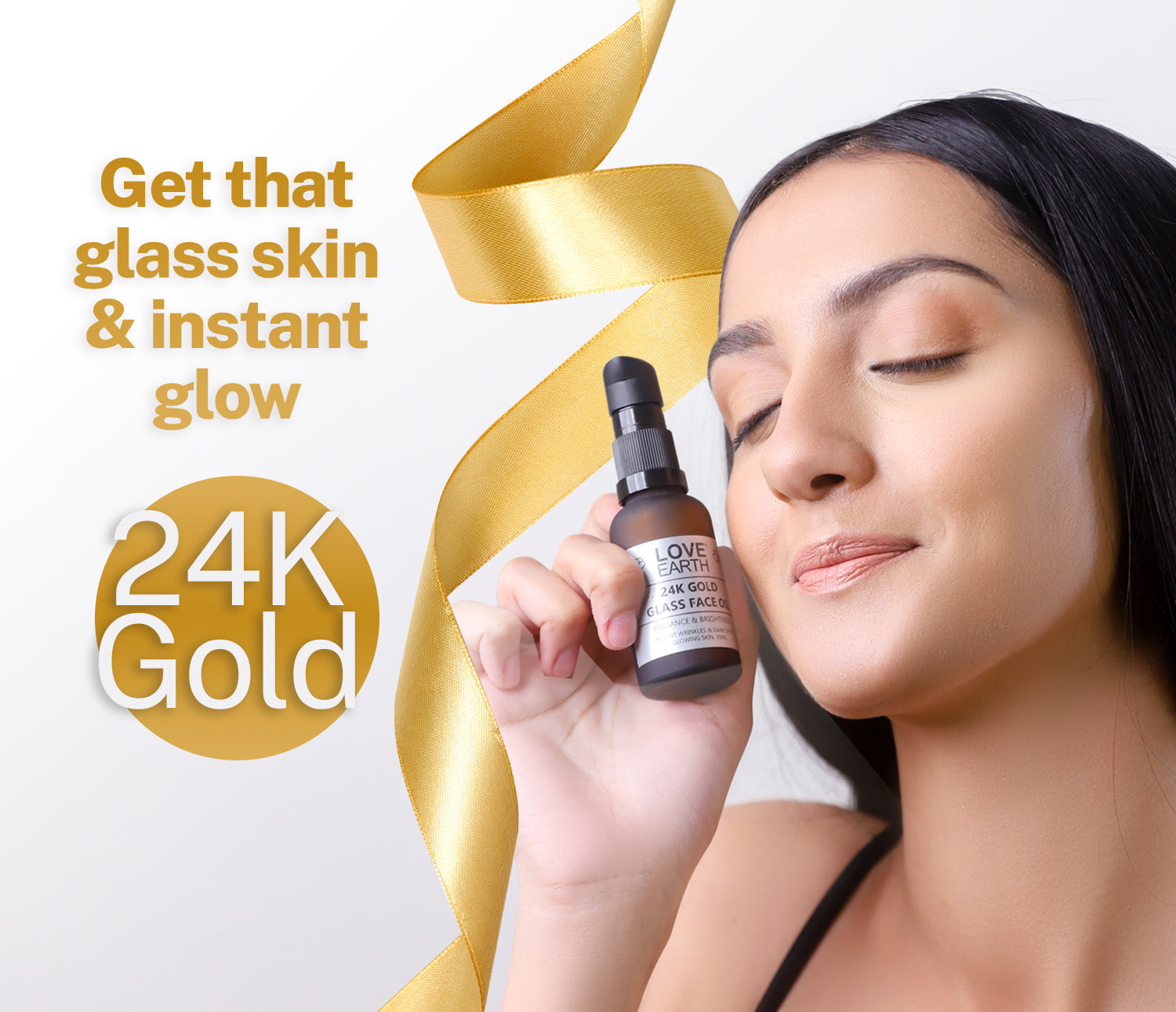 24K Gold Glass Face Oil – 30ML (Glow)