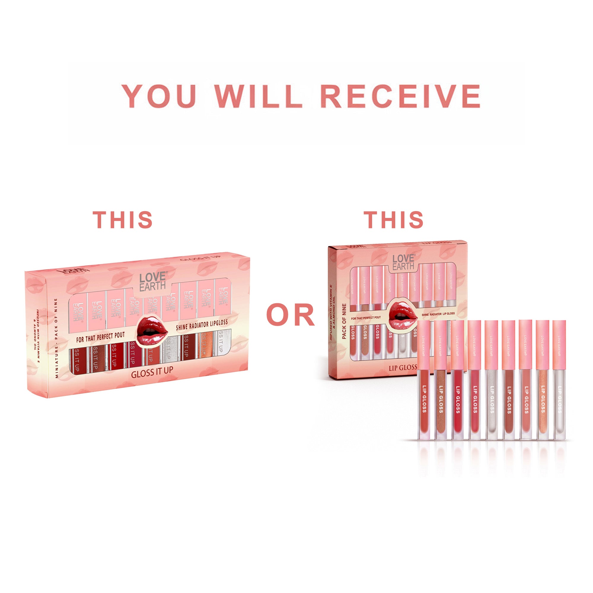 Lip Gloss Pack Of 9