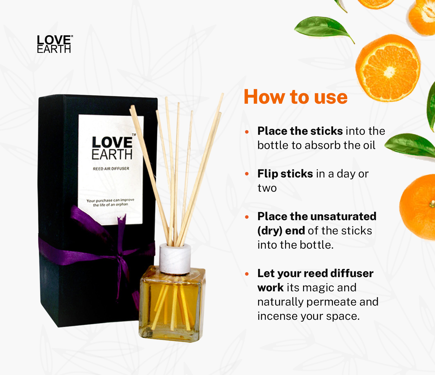 Reed Diffuser- Tangerine