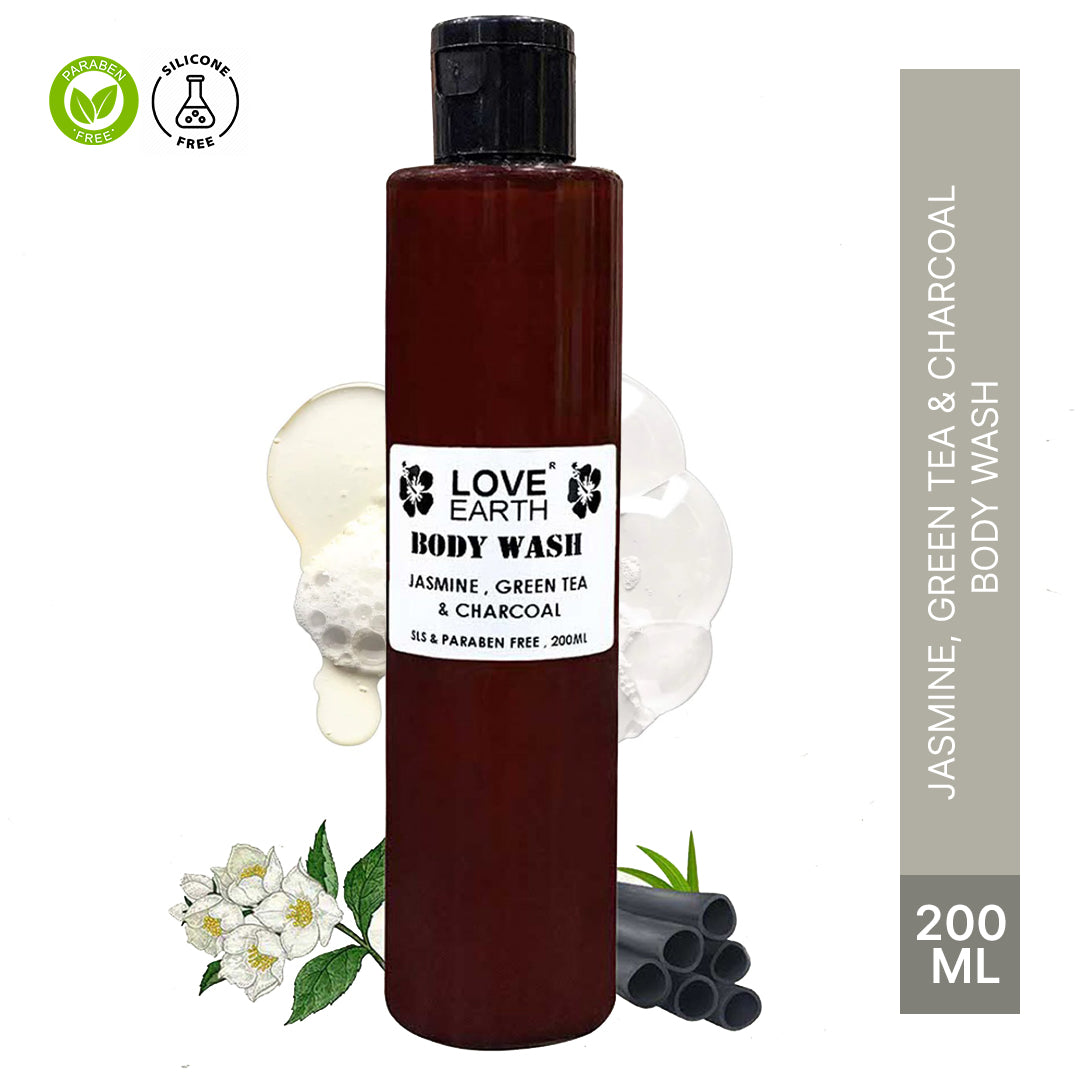 Body Wash – Jasmine, Green Tea & Charcoal – 200ML