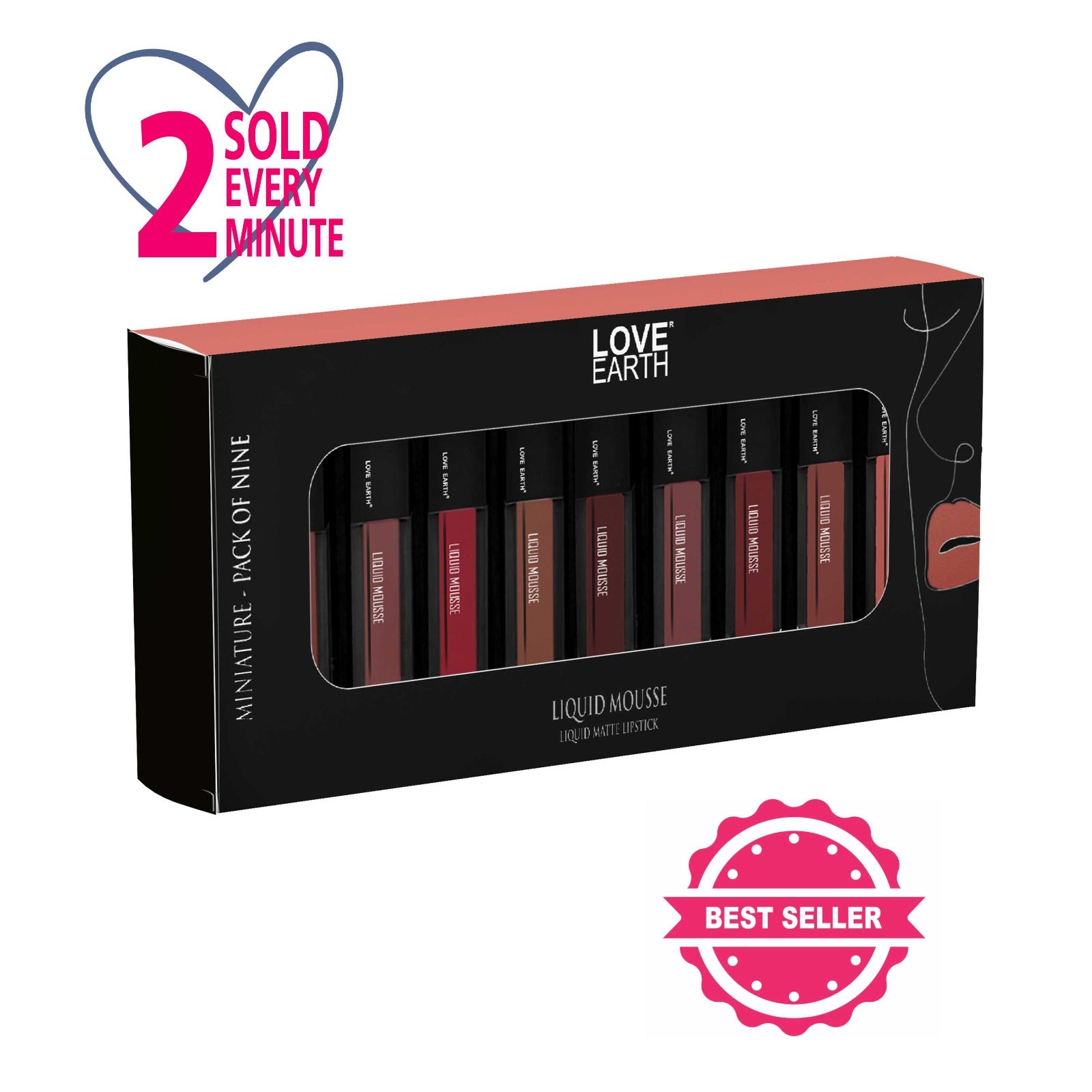 Liquid Lipstick Pack Of 9 Minis