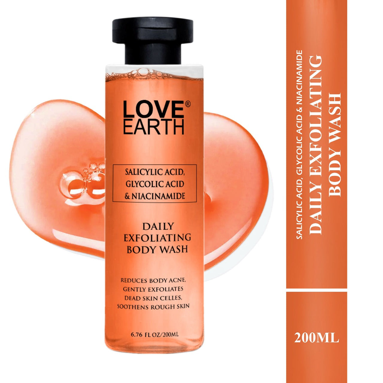 SALICYLIC ACID, GLYCOLIC ACID &  NIACINAMIDE DAILY EXFOLIATING BODY WASH 200ml