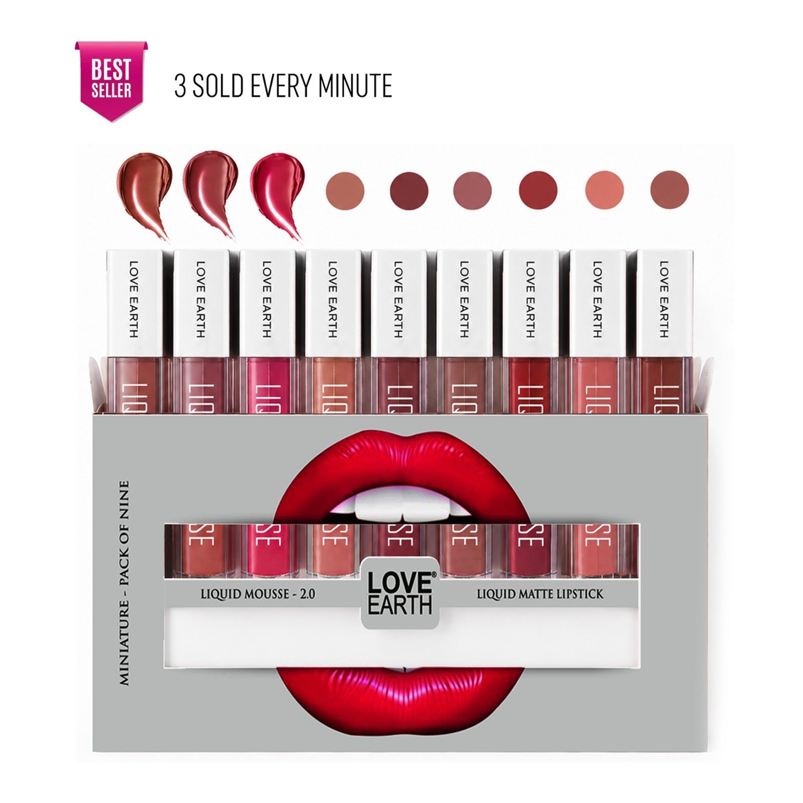 Liquid Lipstick Pack Of 9 2.0 - Minis