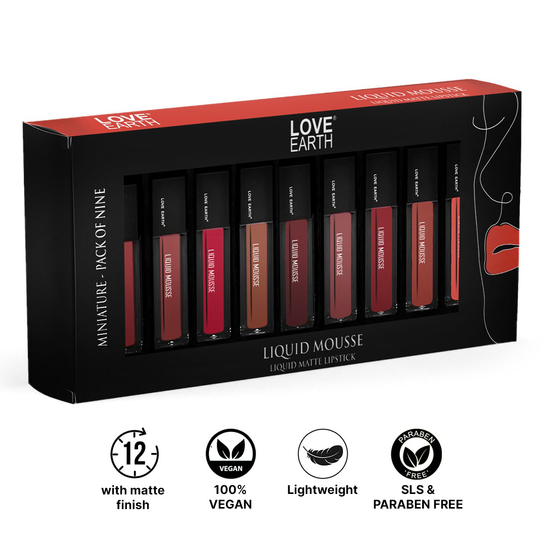 Liquid Lipstick Pack Of 9 Minis